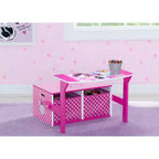 Minnie Mouse Scrivania per Attività 3-in-1 con Contenitore, a Pois Rosa, per Bambini