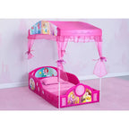 Letto per bambini Principesse con baldacchino Cenerentola Belle Raperonzolo Ariel, per età 2+