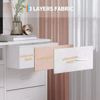 Cassettiera Nera da 70" con 13 Cassetti in Tessuto e Luci LED Mobile TV Ampio Comò Camera da Letto Soggiorno