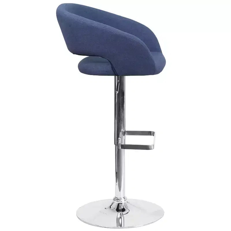 Sgabello da bar moderno con schienale arrotondato, regolabile in altezza, seduta girevole a 360°, in vinile, 150 kg