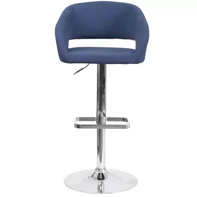 Sgabello da bar moderno con schienale arrotondato, regolabile in altezza, seduta girevole a 360°, in vinile, 150 kg