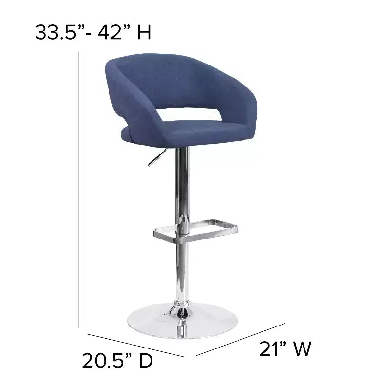 Sgabello da bar moderno con schienale arrotondato, regolabile in altezza, seduta girevole a 360°, in vinile, 150 kg