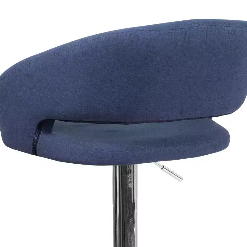 Sgabello da bar moderno con schienale arrotondato, regolabile in altezza, seduta girevole a 360°, in vinile, 150 kg