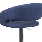 Sgabello da bar moderno con schienale arrotondato, regolabile in altezza, seduta girevole a 360°, in vinile, 150 kg