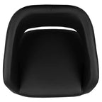 Sgabello da bar moderno con schienale arrotondato, regolabile in altezza, seduta girevole a 360°, in vinile, 150 kg