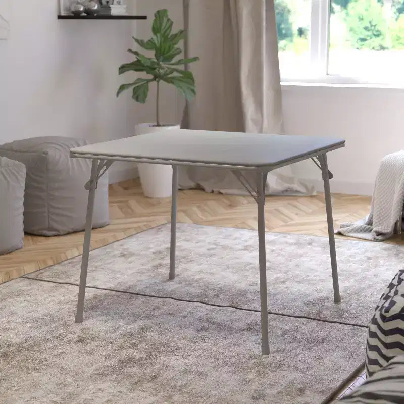 Tavolo Pieghevole con Piano in Vinile Tavolo da Gioco Tavolo da Pranzo Portatile 4 Posti