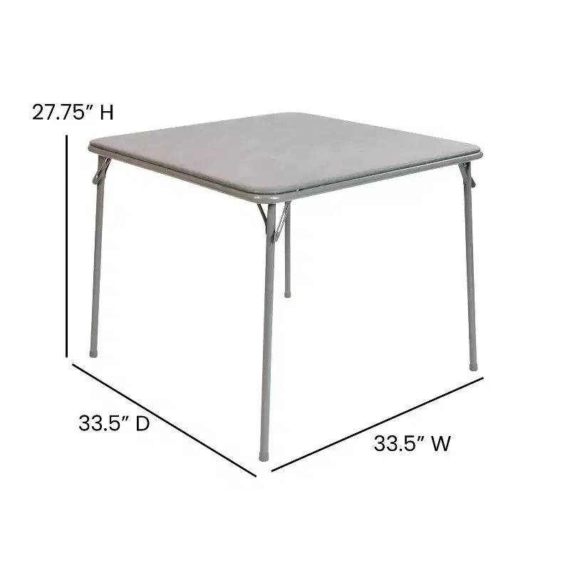 Tavolo Pieghevole con Piano in Vinile Tavolo da Gioco Tavolo da Pranzo Portatile 4 Posti