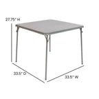 Tavolo Pieghevole con Piano in Vinile Tavolo da Gioco Tavolo da Pranzo Portatile 4 Posti