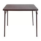 Tavolo Pieghevole con Piano in Vinile Tavolo da Gioco Tavolo da Pranzo Portatile 4 Posti