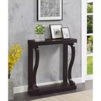 Tavolino Consolle Newport Gramercy Stretto Marrone con Ripiano Inferiore