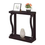 Tavolino Consolle Newport Gramercy Stretto Marrone con Ripiano Inferiore